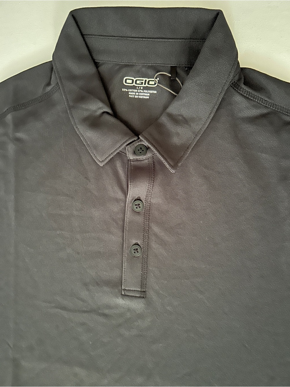 OGIO Men's Black Polo Shirt - Short Sleeve Performance - Picture 5 of 7